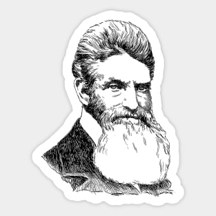 John Brown Sketch - History, Abolitionist, Leftist, Harpers Ferry Sticker